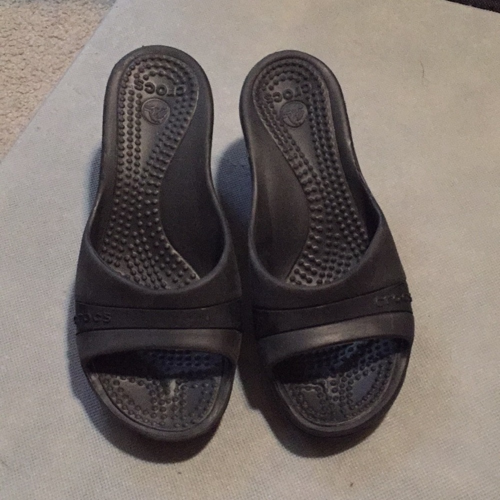 Crocs heeled sandals